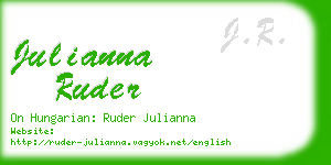julianna ruder business card